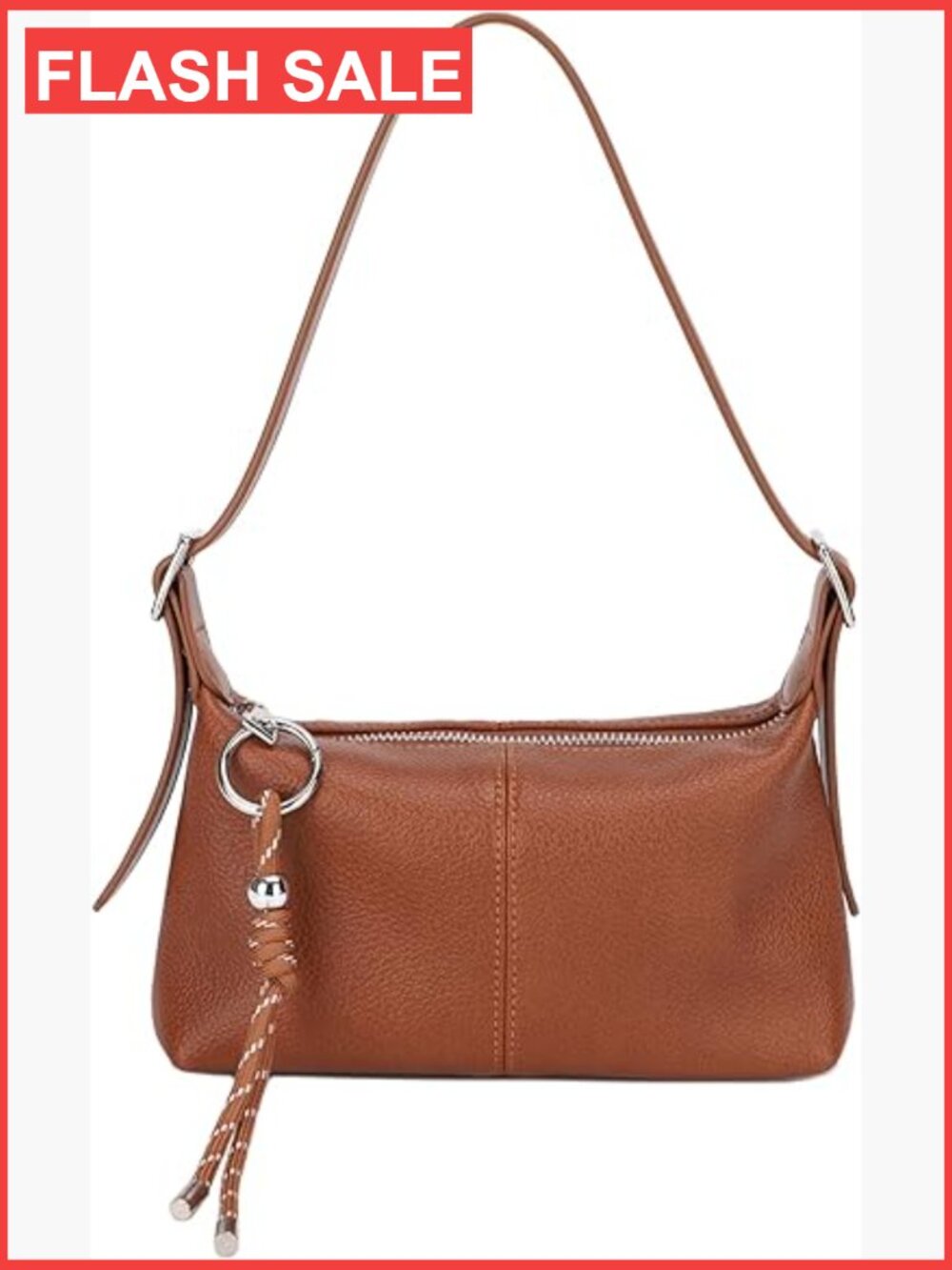 Premium Vegan Leather Small Crossbody Purse Hobo with Dual Adjustable Strap &